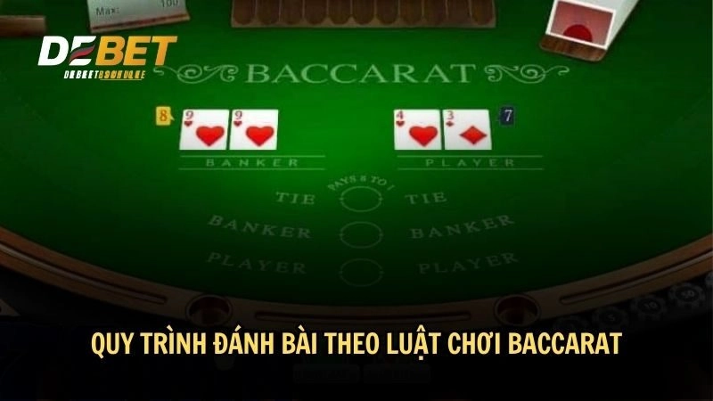 Quy trình đánh bài theo luật chơi Baccarat